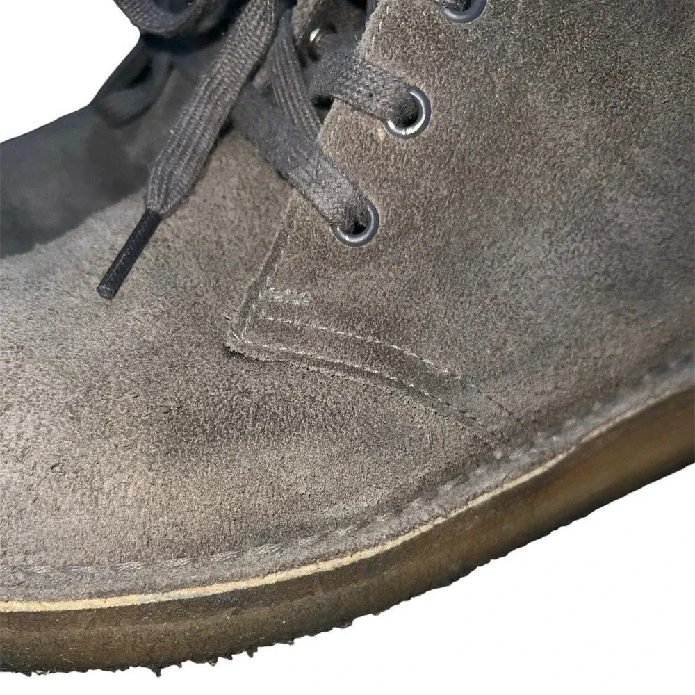 Clarks Originals Desert Boot Mens Size 9 Grey Suede Chukka Crepe Sole 11826